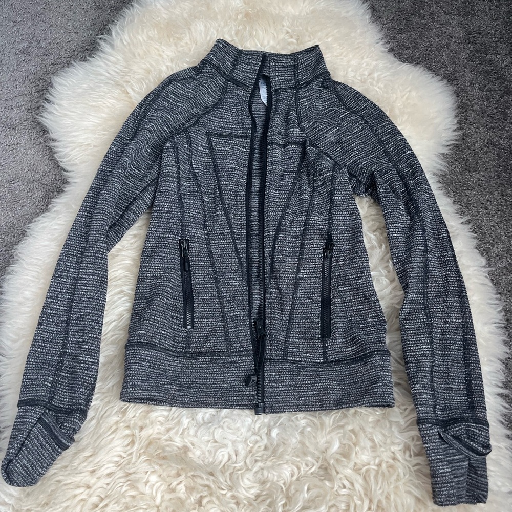 ivivva girls grey zip up jacket